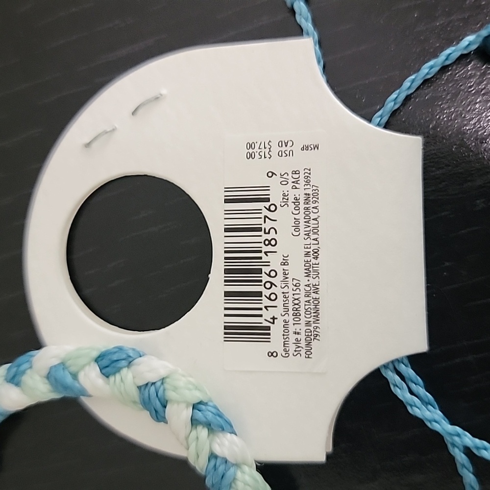 Pura Vida Bracelet and Anklet set in teal and turquoise, NWT - Picture 5 of 8